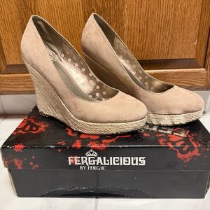 Fergalicious Ultimate Mocha Wedge Heels